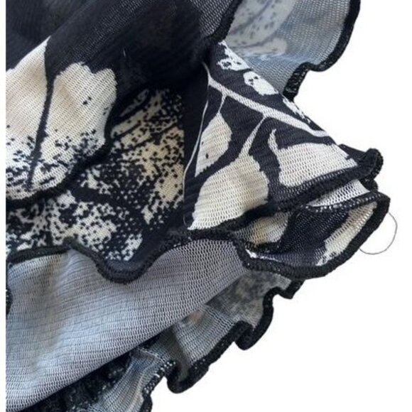 Ruffled Layered Floral Bandeau - Picture 2 of 4